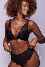 All Wonder, Push Up Bra & Short Set - Black - Lemonade Dolls