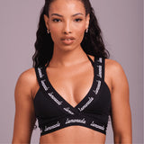 Soutien-gorge de sport à bretelles croisées - Noir