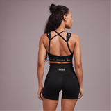 Cross Strap Sports Bra - Black - Lemonade Dolls