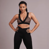Soutien-gorge de sport à bretelles croisées - Léopard