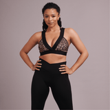 Cross Strap Sports Bra - Leopard - Lemonade Dolls