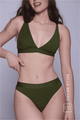 Everyday Eco Bralette - Khaki