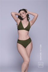 Everyday Eco Bralette - Khaki