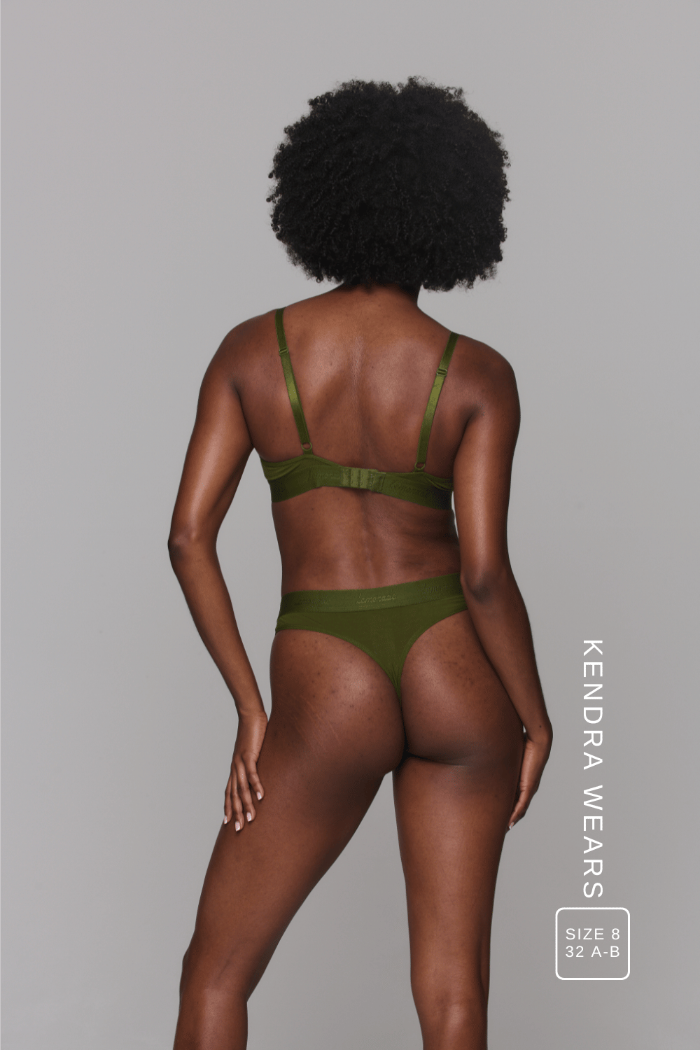 Ensemble brassière et string Everyday Eco - Kaki
