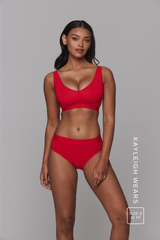 Everyday Eco Brief - Red - Lemonade Dolls