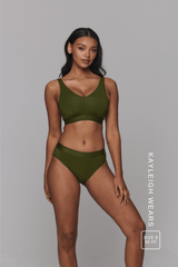 Everyday Eco Fuller Cup Bra & Brief Set - Khaki - Lemonade Dolls
