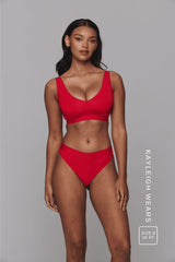 Everyday Eco Fuller Cup Bra & Thong Set - Red