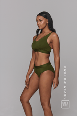 Everyday Eco Fuller Cup Bralette - Khaki - Lemonade Dolls