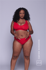 Everyday Eco Fuller Cup Bralette - Red - Lemonade Dolls