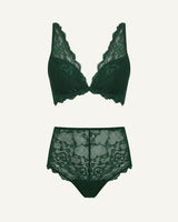 All Wonder All Bra Push Up & Short Set - Dark Green