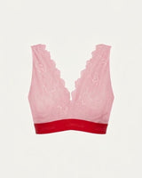 Signature Kanten Bralette - Lichtroze