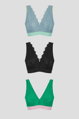 Lace Fuller Cup Bralette - 3 Pack - Lemonade Dolls