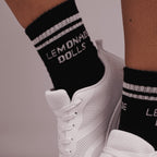 Lemonade Crew Socks - Black - Lemonade Dolls