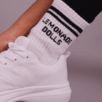 Lemonade Crew Socks - White - Lemonade Dolls