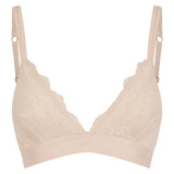 Nude Lace Bralette - Almond