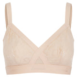 Nude Lace Bralette - Almond