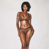 Nude Lace Brief - Chocolate - Lemonade Dolls