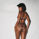 Nude Lace Brief - Chocolate - Lemonade Dolls