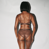 Nude Lace Brief - Chocolate - Lemonade Dolls