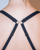 Second Skin Triangle Bralette - Black