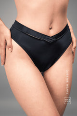 Second Skin Wrap Brief - Black