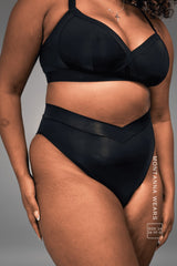 Second Skin Wrap Brief - Black