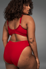 Second Skin Wrap Brief - Deep Red - Lemonade Dolls