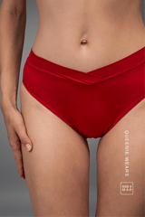 Second Skin Wrap Brief - Deep Red - Lemonade Dolls