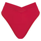 Second Skin Wrap Thong - Deep Red - Lemonade Dolls