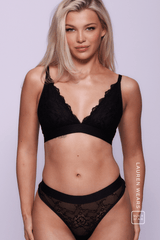 Signature Lace Bralette - Black - Lemonade Dolls