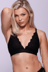 Signature Lace Bralette - Black - Lemonade Dolls