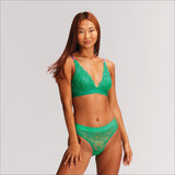 Signature Lace Bralette - Emerald - Lemonade Dolls