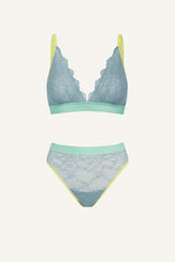 Signature Lace Bralette & High Waisted Brief Set - Trilogy Denim