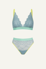Signature Lace Bralette & High Waisted Brief Set - Trilogy Denim - Lemonade Dolls