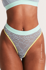 Signature Lace Bralette & High Waisted Brief Set - Trilogy Denim - Lemonade Dolls