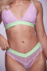 Signature Lace Bralette - Pastel Lilac - Lemonade Dolls