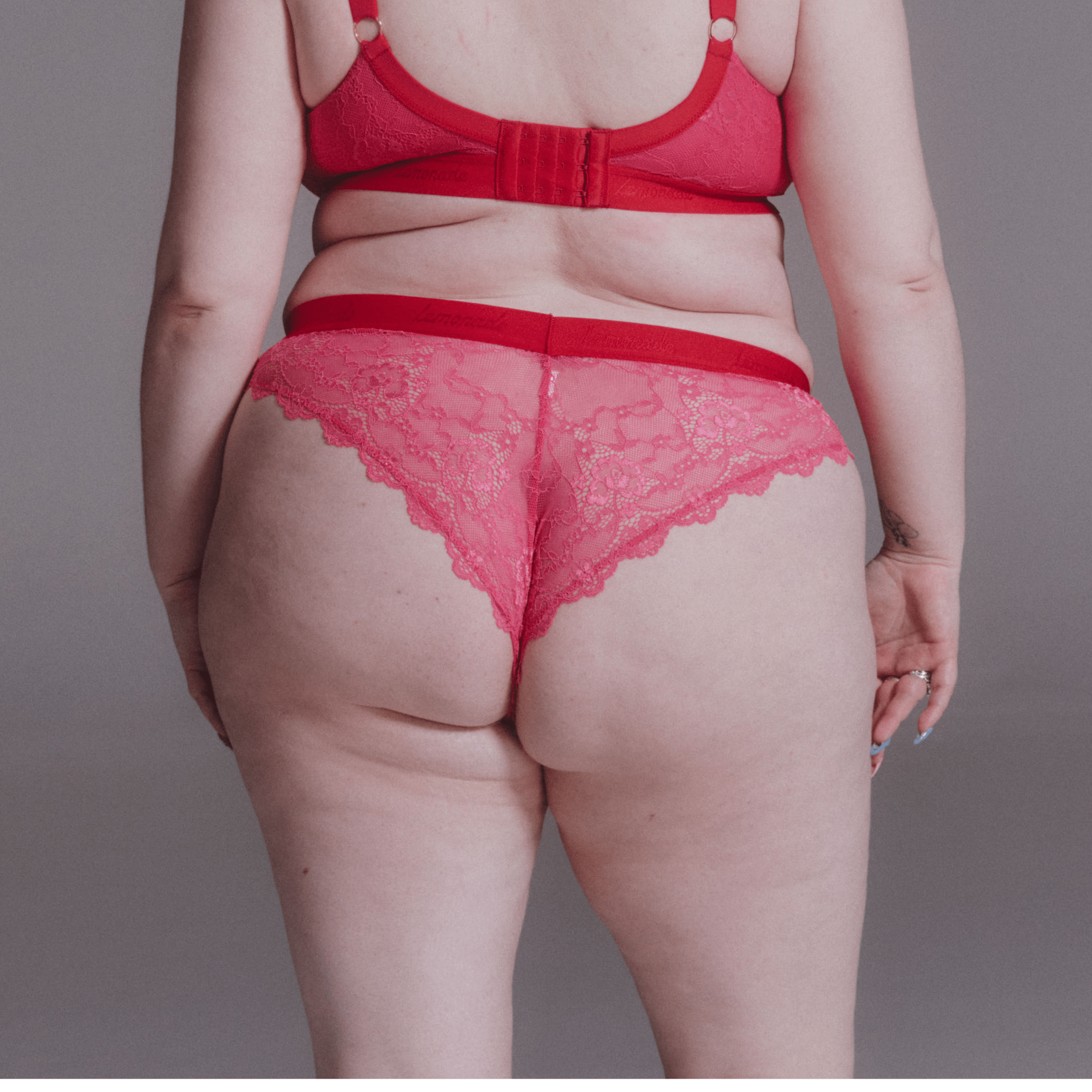 Signature Lace Brazilian - Dark Pink - Lemonade Dolls