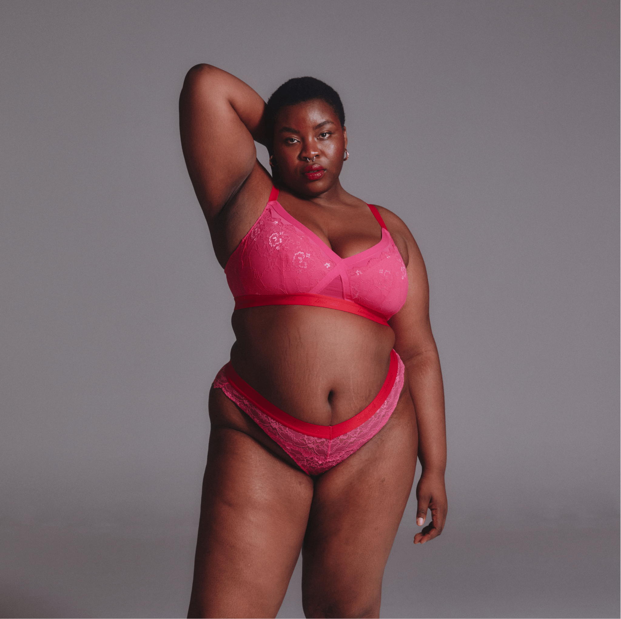 Signature Lace Brazilian - Dark Pink - Lemonade Dolls