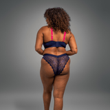 Signature Lace Brazilian - Navy - Lemonade Dolls