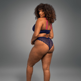 Signature Lace Brazilian - Navy - Lemonade Dolls
