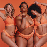 Signature Lace Brazilian - Neon Orange - Lemonade Dolls
