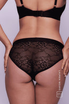 Signature Lace Brief - Black