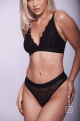 Signature Lace Brief - Black - Lemonade Dolls