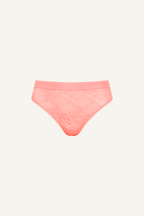 Signature Lace Brief - Neon Coral - Lemonade Dolls