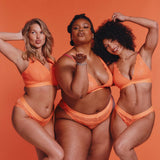 Signature Lace Brief - Neon Orange