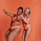 Signature Lace Brief - Neon Orange