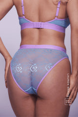 Signature Lace Brief - Pastel Blue