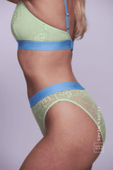 Signature Lace Brief - Pastel Green