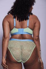 Signature Lace Brief - Pastel Green