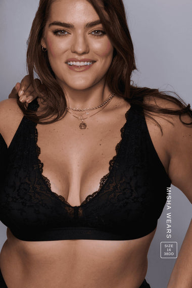 Signature Lace Fuller Cup Bralette – Black
